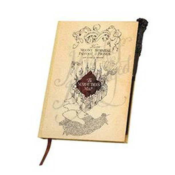 Fold Out Harry Potter Marauders Map And Wand